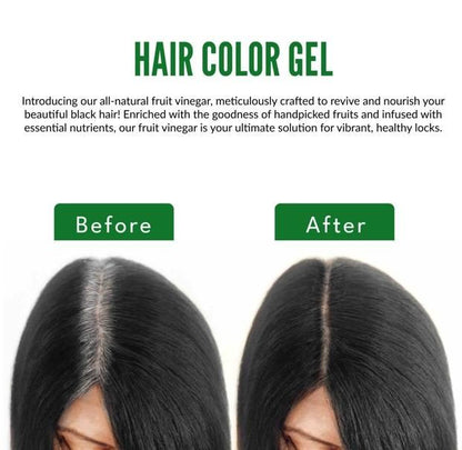 Hair Color Gel - 100% Gray Hair Coverage 125ML (Pack of 2).